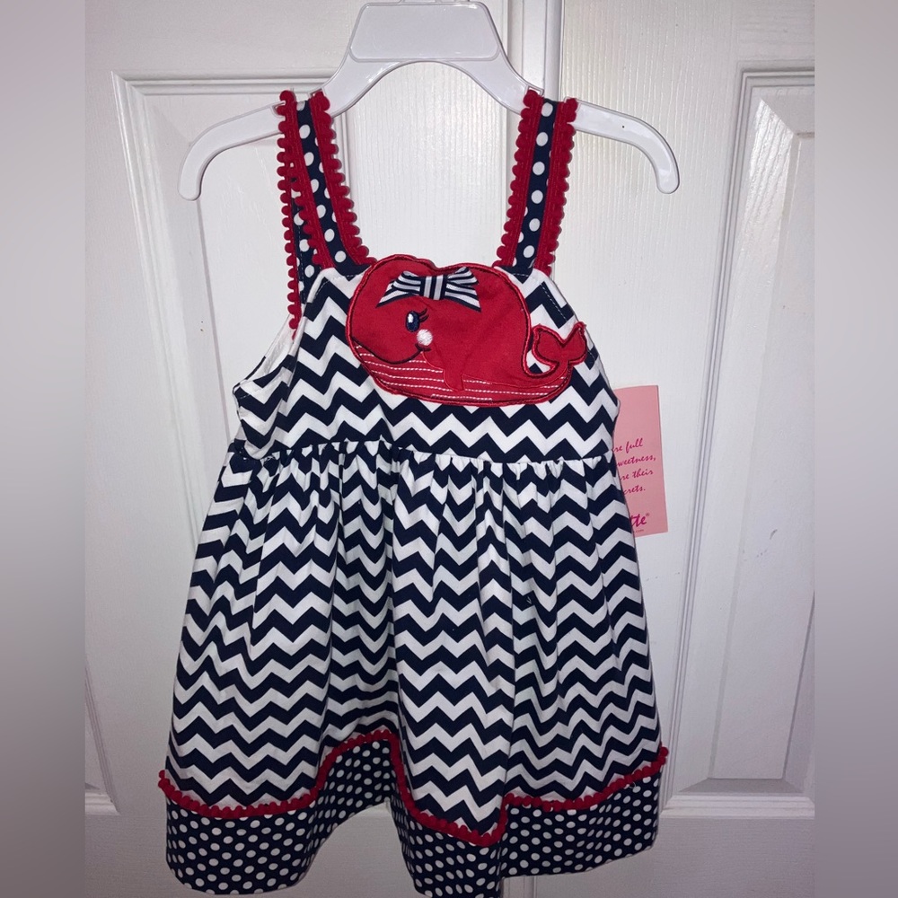 Nannette- little girl whale dress size 5
